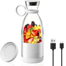 Portable Blender,Fashion Portable Blender For Shakes And Smoothies 11.8 Oz,USB Fast Charging Mini Mixer Bottle,Take It For Traveling, Outdoor, Gym, Office, Cars, Gift - White - View 2