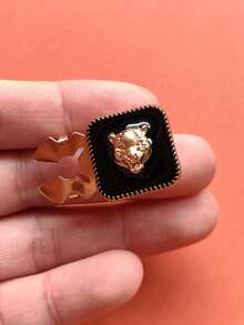 1PC/2PCS Elegant Flower Geometry Button Covers, Shirts Button Cover Clip On Button Covers Fashion Crystal Cufflinks Cover, Suitable For Tuxedo And Wedding Dresses Decoration - Star - View 3