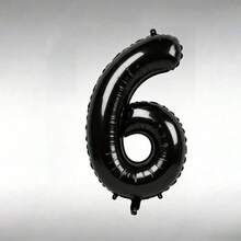 1 Balão de Alumínio Preto Liso com um Número, Ideal para Surpresas de Aniversário, Montagens de Proposta, Festas de Casamento, Festas de Aniversário, Casamentos, Festas de Revelação de Gênero, Chás de Panela, Aniversários, Despedidas de Solteiro, Despedidas de Solteira, - Visão 8