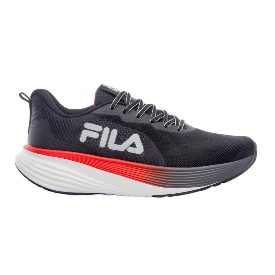 Fila Agile Men's Athletic Shoes For Training And Running - Original - Black/Red - View 1