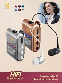 D8 Retractable Wireless Headset ,LED Display Over-Ear Buds,Headphone Stereo Earphone Noise Cancelling Mic Clip On Earpiece Comfortable HandsFree Headset 20Hrs Talking Time Sports Business Trucker Driver Earbud Retractable Wireless Headset With LED Display - View 4