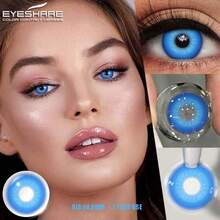 EYESHARE 1副动漫角色扮演蓝色美瞳 - 藍色 - 查看 3