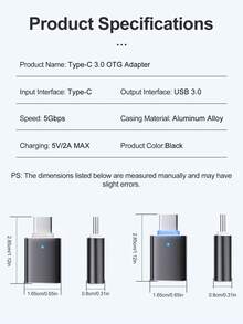 USB-C 转 USB 3.0 适配器，兼容 Thunderbolt 4/3，兼容 Macbook Pro/Air、Galaxy S23 系列和其他 Type-C 设备，可连接 U 盘、键盘、鼠标等 USB 设备。 - 查看 9