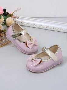 Giày da casual dán khóa cho bé gái, giày thể thao đế mềm mại, hàng mới về mùa xuân/thu. - Hồng - Xem 6