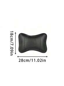 1pc/2pcs Car Neck Pillow, PU Leather Headrest Relieves Neck Pain, Filled Fiber Universal Car Specific Pillow - A - View 8