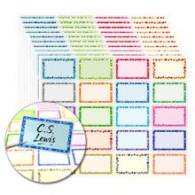 200 Sheets/Package, 20 Styles Colorful Bubble Name Stickers, School Classroom Organization, Student Book Labels, Office Tags, Group Activities Scrapbook Supplies Scrapbooking - Colorful Bubble Name Stickers - View 1