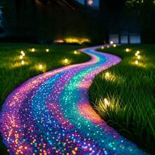 4000 piezas Piedras que brillan en la oscuridad, para decoración DIY al aire libre, acuario, jardín, bonsái, camino, pecera, maceta, fiesta, paisaje en miniatura y decoración navideña - Accesorios y suministros de jardinería duraderos - Arena que brilla en la noche - Ver 8