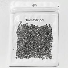 3/4/6/8毫米镀银白色光滑圆珠，适用于DIY珠宝制作、手工手链项链半成品配件材料 - 白K - 查看 12