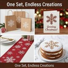 12-Inch Christmas Painting Template, Christmas Holiday Painting Template, Merry Christmas Semi-Circle Faith Wooden Door Hanging Decor Template, Porch Wreath And Home Decor - white - View 7