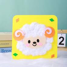 Bộ đồ chơi tự làm quà tặng thủ công, đồ chơi may vá vui nhộn, đồ chơi thủ công mỹ nghệ, bộ nguyên liệu làm tranh bằng kim chỉ và sợi len, đồ chơi vẽ tranh động vật sáng tạo. - Nhiều màu - Xem 26