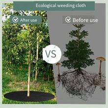 10pcs Non-Woven Fabric Garden Barrier Rings Tree Barrier Plant Cover 15cm-82cm Garden Mat Protection Herb Plant Control - A - View 10