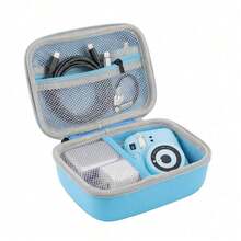 Portable Camera Protective Carrying Case, Hard EVA Shockproof Storage Bag With Mesh Pockets For Instant Camera, Film, Cables & Travel Use - View 12
