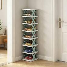 Simple Thickened Dustproof Space-Saving Narrow Shoe Storage Cabinet For Home, Small Office & Dormitory - Mint Green - View 2