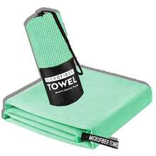Toalla de microfibra ultra suave y absorbente para fitness, secado rápido, compacta y ligera, portátil para gimnasio, yoga, natación, playa, camping, deportes y actividades al aire libre - Multicolor - Ver 32