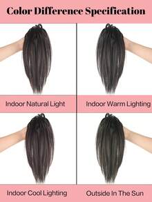 Bộ tóc giả đuôi ngựa ngắn bồng bềnh này được làm từ chất liệu tổng hợp chịu nhiệt cao, thích hợp để đội hàng ngày giúp tăng độ dày cho tóc, và hoàn hảo cho các dịp lễ hội. Phụ kiện tóc mùa hè: Kẹp tóc đi biển, Kẹp tóc du lịch, Kẹp tóc thời trang. - Nhiều màu - Xem 8