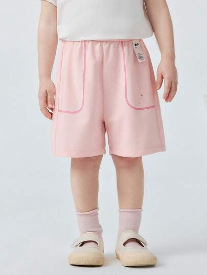 mini bala Baby Girl Knee Length Shorts Quick Dry Breathable Loose Summer Pants 2026 Ideal For Play Casual Outings