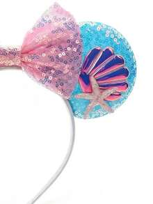Băng đô tai chuột Mickey chủ đề đại dương của Disney, 1 chiếc, băng đô nơ đính sequin hình vỏ sò và sao biển, với hình tai chuột Mickey hoạt hình dễ thương và một chiếc nơ lấp lánh. Hoàn hảo cho các bữa tiệc ở trường, tiệc hóa trang, nhập vai, công viên giải trí và nhiều dịp khác - đây là một món quà tuyệt vời cho bất kỳ sự kiện nào. Băng đô nơ tai chuột Mickey này phù hợp cho cả bé trai và bé gái, cũng như các cặp đôi, và đặc biệt hoàn hảo cho các buổi nhập vai công chúa, lễ kỷ niệm sinh nhật và tiệc Giáng sinh. - Nhiều màu - Xem 4