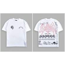 DARCSPORT American Hip-Hop Street Style Printed Short-Sleeve T-Shirt Summer  Loose Top - T250816 Black - View 4