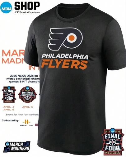 Philadelphia Flyers Champion Wordmark Lockup T-Shirt