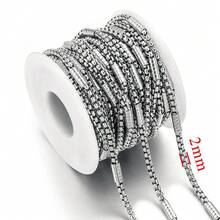 1米金银不锈钢链，混合珠链，适用于DIY珠宝制作、手链项链手工工艺品 - 鏈條 - 查看 18