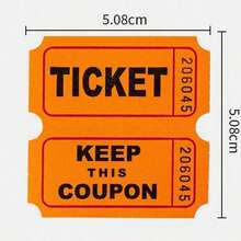 100pcs/Set Double Roll Raffle Tickets, Suitable For Events, Carnivals, Door Prizes, Games, Celebrations, Beverages And Other Occasions - Nhiều màu - Xem 6