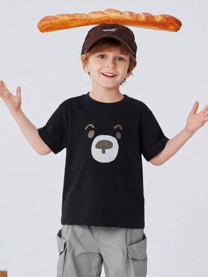 mini bala 儿童短袖T恤 吸湿速干抗菌 可爱小熊家庭亲子装 2026