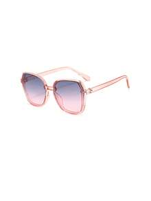 1 pieza Gafas de moda para hombre, nuevo diseño de marco grande y poligonal de lujo, para exteriores, conducción, negocios, casual, uso diario - Multicolor - Ver 4