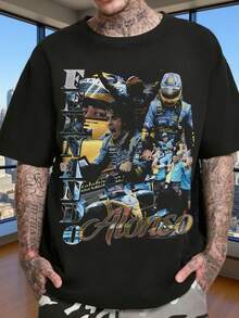 Presentiamo le magliette unisex Alonso Racing per uomini e donne, caratterizzate da un design grafico nostalgico degli anni '90.Queste camicie a vestibilità classica sono realizzate in tessuto morbido e di alta qualità, perfette per abbigliamento sportivo casual e articoli da collezione. - nero - Visualizzare 9