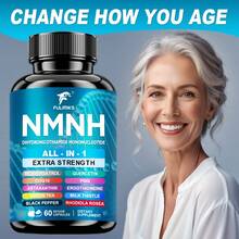 NMNH Capsules, With PQQ & Astaxanthin, Supports Brain Health & Cellular Vitality - Two bottle - Great value - 查看 3