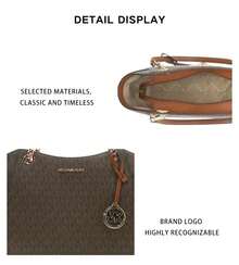 Michael Kors Jet Set Travel Printed Women's Shoulder Bag 35S4GTVT3B BROWN - 深棕色印花/橡果棕色35S4GTVT3B BROWN - 查看 7