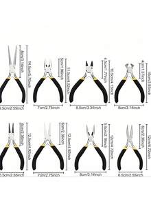 Portable Pliers, Ergonomic Design, Multifunctional Repair Tool For Professionals, Mini Bending Machine, Vise Grip, Needle-Nose Pliers, Combination Pliers, Ball-Joint Pliers, Wire Cutter Tool Set - Multicolor - View 4