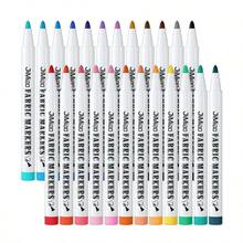 1/12/24pcs Fabric Marker Pens - Fabric Decoration Kit - For Clothing - Acrylic Paint Pens, Suitable For Sportswear, Bags, Shoes, Textiles, Canvas, Sewing, Crafts, DIY - Fabric Marking Pen - View 10