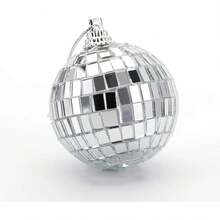 Set de 35 Bolas de Espejos en Diferentes Tamaños - Decoración Retro para Fiestas de los 70s y 90s, Bodas y Pasteles, Incluye Cuerda para Colgar (5cm) - 5 cm - Ver 5