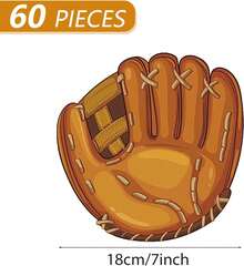 41 piezas de suministros de decoración para fiesta de cumpleaños de sóftbol, platos y servilletas de sóftbol, juego de vajilla desechable para postres con tema deportivo, platos de papel de sóftbol - platos de papel de fiesta de béisbol - Ver 3