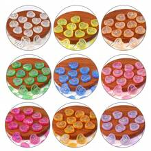 20 hạt acrylic hình trái tim hai mặt, nguyên liệu tự làm trang sức cho vòng cổ, vòng tay, bông tai. - Tự làm đồ trang sức bằng hạt acrylic - Xem 3