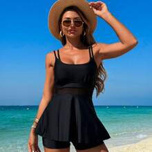 New 2026 Two-Piece Bikini, Women's Swimsuit, Hot Spring Bikini. - Black - View 9