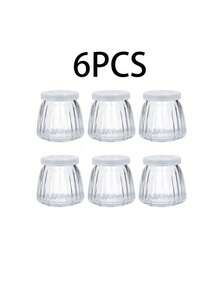 6/2pcs 3.3oz Transparent Glass Mini Pudding Jars With Lids, Ideal For Storing Yogurt, Jam, Honey, Pudding, Etc. They Can Be Used As Pudding Containers For Making Refreshing Drinks In Summer, Portable, With Strong Sealing Performance, Dishwasher-, Refillable And Reusable. They Are Essential Travel Accessories (100ml) - View 9