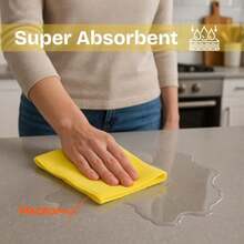 Kitchen Cleaning Paper And ClothMicrofiber Cleaning Cloth Pack Of 10 Ultra Absorbent LintFree Reusable Towels For Kitchen Glass Counters Furniture Soft NonScratch Microfiber - Sợi siêu nhỏ - Xem 2