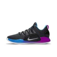 Nike Hyperdunk X Low Performance Basketball Shoes, Unisex, Black, Blue, Purple - AR0464-004 - View 10