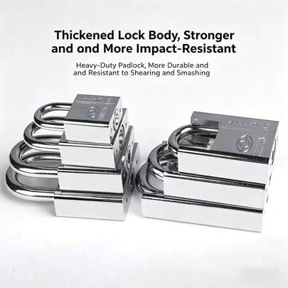 Ổ khóa lưỡi vuông đa năng, khóa chống trộm an ninh gia đình cho cửa, ngăn kéo, tủ, khóa an toàn đóng hộp cho phòng ngủ, nhà bếp, văn phòng, cửa hàng.