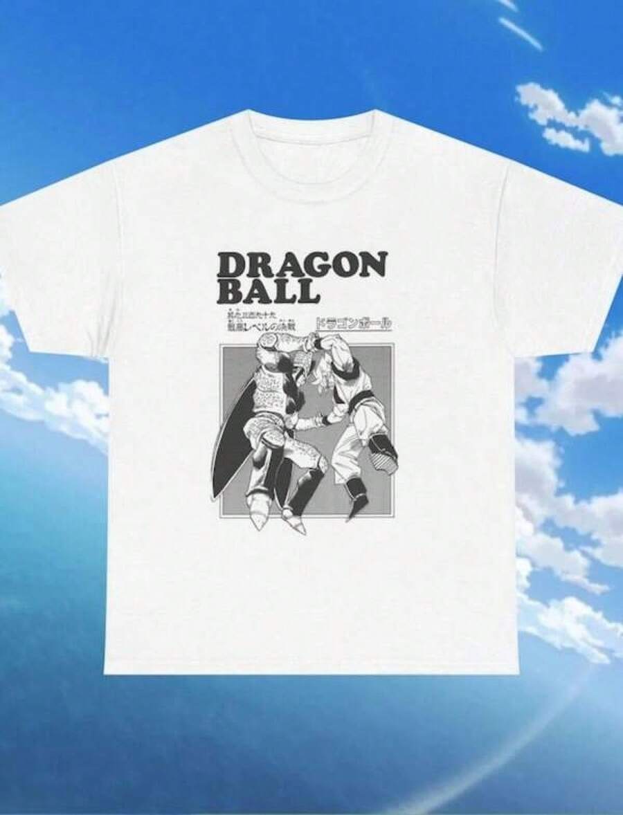 Unisex T-Shirt, Vs Cell Anime Manga Graphic Tee Daima Tee Vintage Anime Japanese Streetwear Tee 90s Anime, 100% Cotton, Plain Crew Neck Casual T-Shirt, Short Sleeves, Heart Print, Slim Fit For Men And Women, Everyday Summer Top, Y2K Street Style Short-Sleeved T-Shirt, Lightweight Summer T-Shirt, Oversized TW085 - trắng - Xem 1