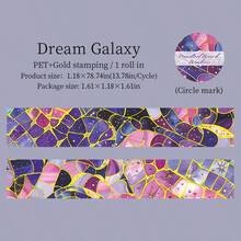 have a good day 1卷 78.74英寸(200厘米) 各种颜色砖纹图案金色印花贴纸,卷装,可用于剪贴装饰、剪贴簿DIY拼贴卡片制作、艺术素描本创意手工账簿PET装饰胶带,适用于学校用品和剪贴簿。 - 1卷 - 查看 18