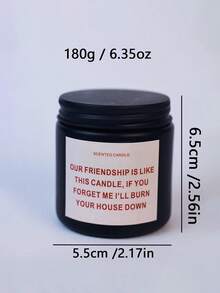 1pc Large Scented Candle, Glass Jar Aromatherapy Candle, Birthday Gift For Female Friends, Friendship Gift For Women, Funny Christmas Gift For Friends, Home Decor, Room Decor, Wedding Decor, Tabletop Decor, Fragrance Gift - Beige - View 12