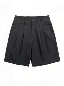 Men's Summer Casual Fashion Shorts, Outdoor Minimalist Bermuda Shorts - Black - View 2