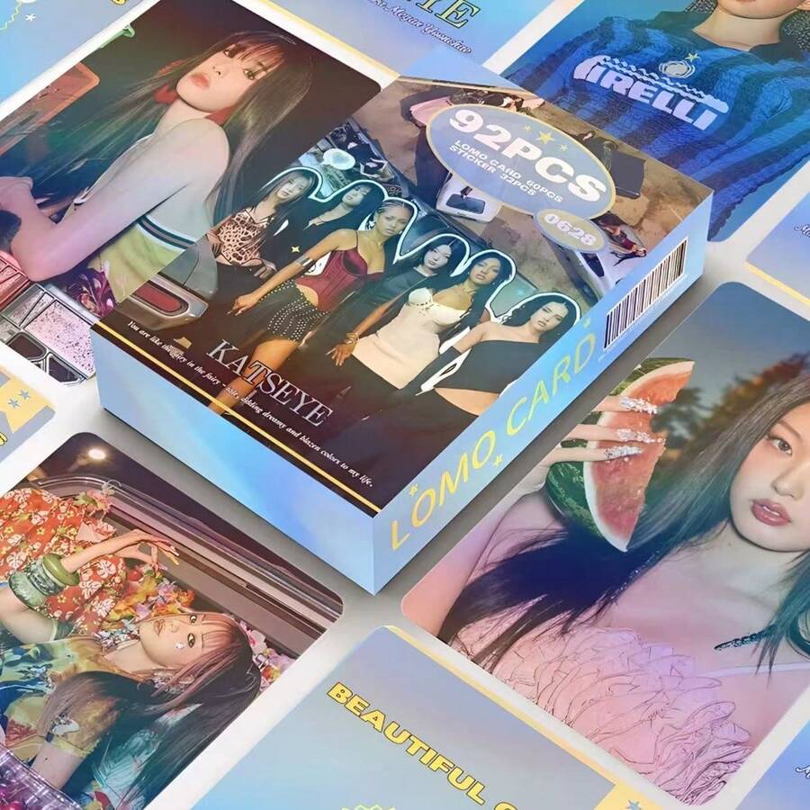 92张KATSEYE女子组合专辑卡片,明星周边LOMO卡片 - 彩色 - 查看 1
