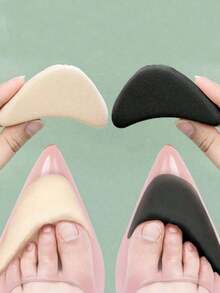 Soft Memory Foam Forefoot Pad - Non-Slip Anti-Scratch Insole, Perfect Fit, Protect Toes And Heel Support, Beige And Black, Suitable For Long-Term Wear And High Heels - Multicolor - View 1