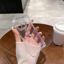 1pc Anti-Drop Anti-Slip Transparent Soft Phone Case, Suitable Compatible With Iphone 16 Pro Max, 11/12/13/14 Plus/16e, XR/7/8 Plus/15 Pro Max/16, Latest Compatible With Iphone 17/17 Pro/17 Pro Max/17 Air - Clear - View 6
