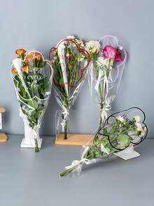 1/50 túi quà hoa trong suốt, thích hợp cho Ngày Valentine, Ngày của Mẹ, Sinh nhật, Đám cưới, Lễ tốt nghiệp và các dịp lễ kỷ niệm khác. - nhiều màu - Xem 4
