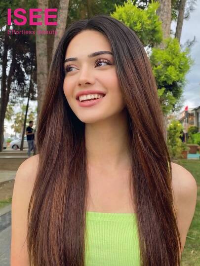 ISEE Tóc giả nửa đầu Hair Wear Go Yaki thẳng, vừa vặn linh hoạt, 3 trong 1, có dây rút, đường chân tóc tự nhiên, màu nâu đỏ đen ombre, không đường may, dễ sử dụng cho người mới bắt đầu, highlight, đeo vào là dùng ngay, không cần keo dán, tóc thật, đường chân tóc đã được tỉa sẵn, mật độ 180%, chiều dài 16-28 inch, tóc nguyên chất chưa qua xử lý, tóc giả Y2K, quà tặng, phụ kiện tóc, 100% tóc giả thật, tóc giả ren thật, phong cách nghỉ dưỡng, năng động, trang phục du lịch thiết yếu, sử dụng hàng ngày, giao hàng nhanh, vận chuyển nhanh chóng, du lịch nghỉ dưỡng dành cho phụ nữ.