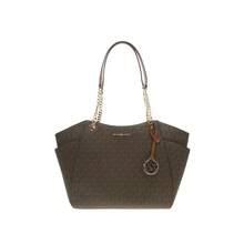 Michael Kors Jet Set Travel Printed Women's Shoulder Bag 35S4GTVT3B BROWN - 深棕色印花/橡果棕色35S4GTVT3B BROWN - 查看 1